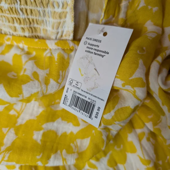 Yellow Floral Maxi Dress - Picture 6 of 12